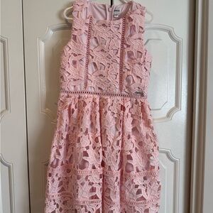 Pink Lace Kids Dress